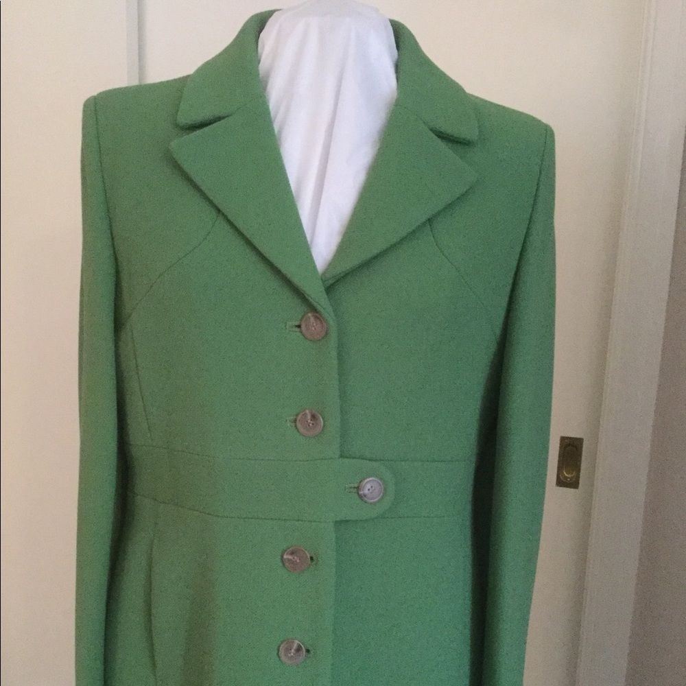 J. Crew Green Trench Coat